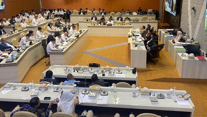 Rapat di Komisi V DPR RI (Dwi/detikcom)