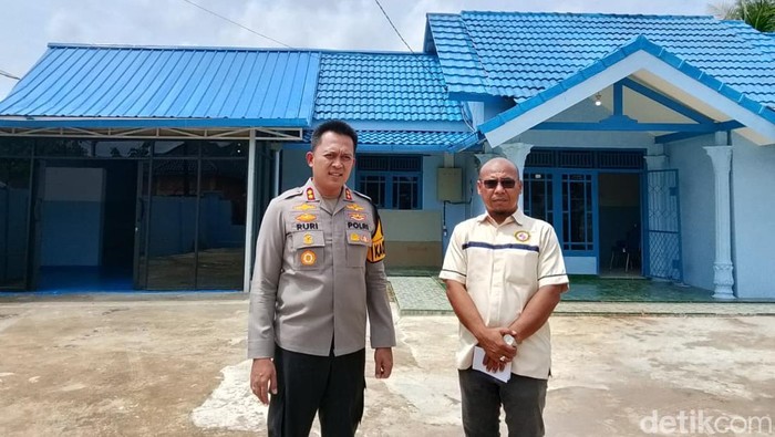 Kapolres Banyuasin AKBP Ruri Prastowo mengecek lokasi dapur SPPG Polres Banyuasin