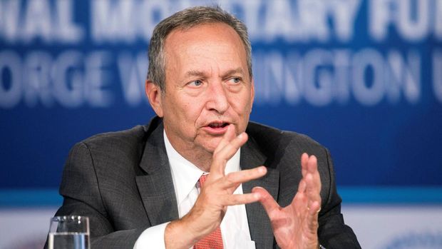 FILE PHOTO: Larry Summers, president emeritus of Harvard University, speaks during a discussion on 