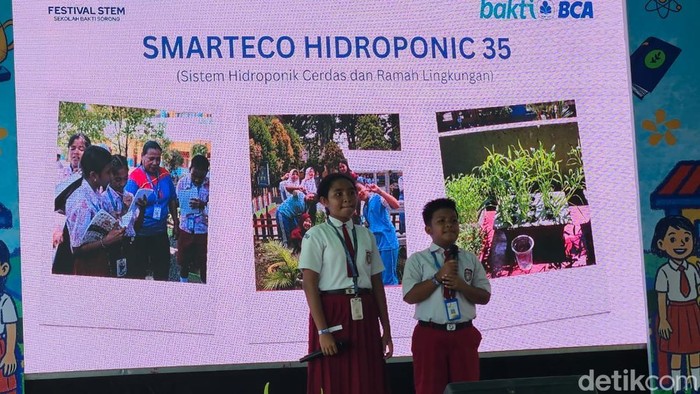 Anak-anak SD di Sorong Papua mampu unjuk gigi ketika ditantang dalam membuat proyek STEM (Science, Technology, Engineering dan Mathematics)
