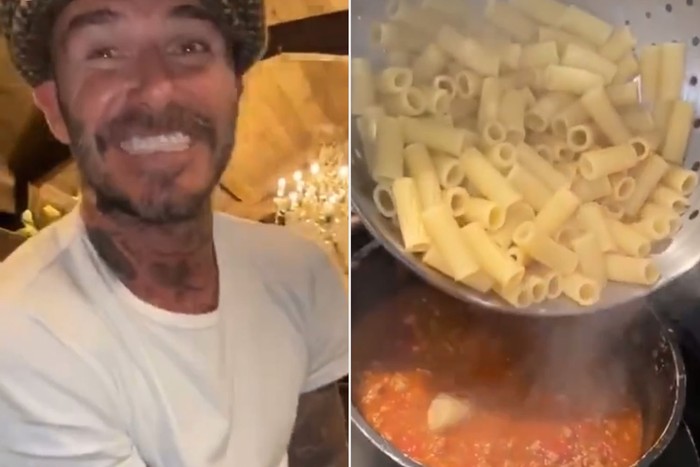 david beckham berkebun