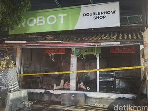 Tiga Bangunan Ludes Terbakar di Kedonganan Saat Malam Galungan