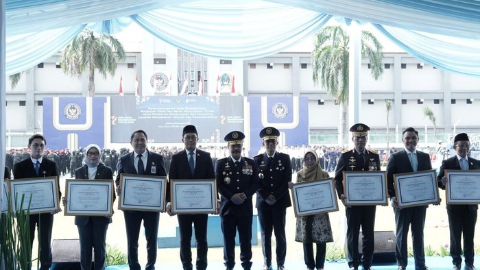 Kementerian Imigrasi dan Pemasyarakatan (KemenImipas) menandatangani nota kesepahaman atau memorandum of understanding (MoU) dengan sejumlah kementerian dan lembaga. (Dok Kementerian Imipas)