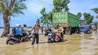 Sungai Nyiburan Meluap Empat Desa Terendam Banjir