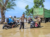 Sungai Nyiburan Meluap Empat Desa Terendam Banjir