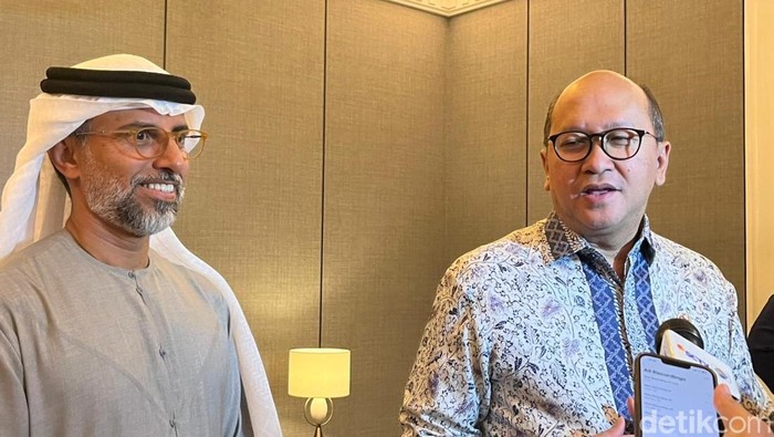 Menteri Energi dan Infrastruktur Uni Emirat Arab (UEA) Suhail Mohamed Al Mazrouei bertemu Menteri Investasi/Kepala BKPM sekaligus CEO Danantara Rosan Roeslani