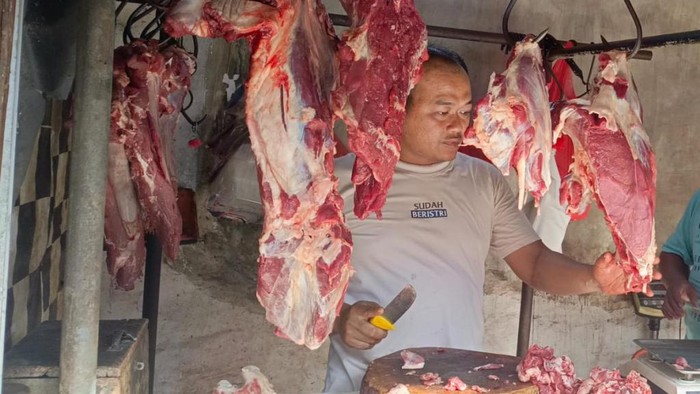 Pedagang daging sapi di Pasuruan