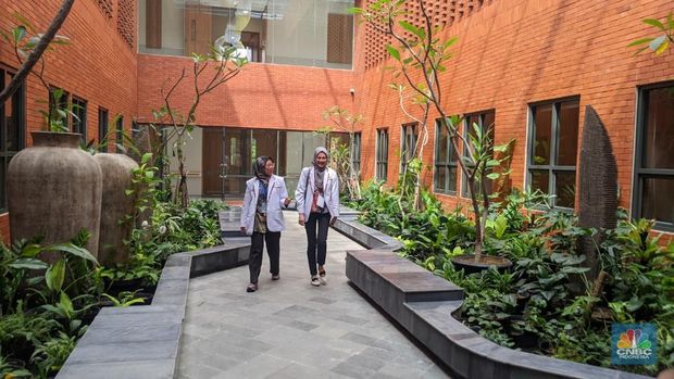 Rumah Sakit Kardiologi Emirates Indonesia, yang akan diresmikan Presiden Prabowo Subianto, di Solo, Jawa Tengah, Rabu (19/11/2025). (CNBC Indonesia/Emir Yanwardhana)