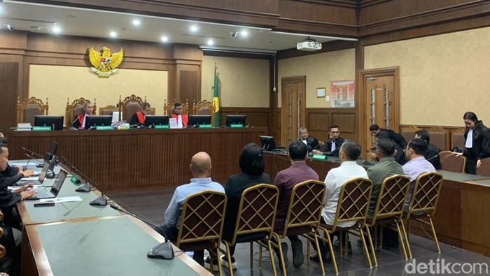 Sidang kasus dugaan suap vonis lepas perkara minyak goreng (migor) (Mulia/detikcom)