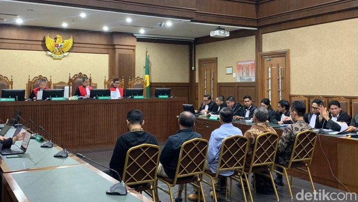 Sidang kasus vonis lepas perkara minyak goreng (Mulia/detikcom).