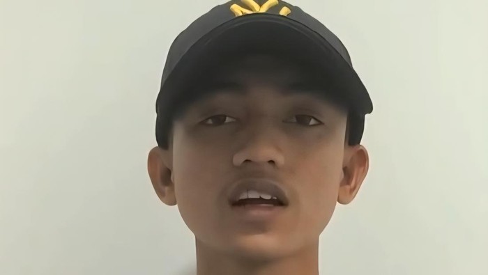 Video Rizki saat mengabarkan kondisi dirinya di Kamboja