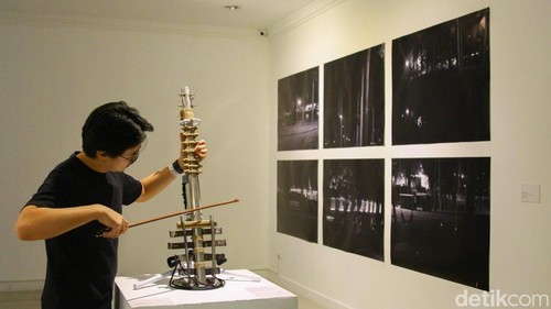 Suasana pameran MTN Lab Residensi Jakarta yang bertajuk 