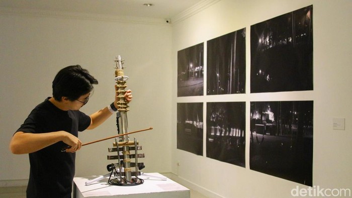 Suasana pameran MTN Lab Residensi Jakarta yang bertajuk 