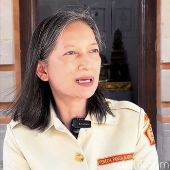 Cucu Pahlawan I Gusti Ngurah Rai, Anak Agung Nanik Suryani ditemui di kediaman Puri Ngurah Rai, Carangsari, Kecamatan Petang, Badung.