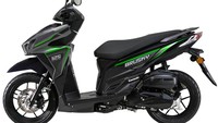 Di Filipina, Brusky 125 dijual sekitar Rp 21,6 juta dalam kurs rupiah dan tersedia dalam tiga warna: Glorious Black, Duchess White, dan Caribbean Cyan. Skutik ini jadi pilihan menarik di segmen entry level dan siap menantang pemain besar seperti Honda Vario. Foto: Dok. Kawasaki
