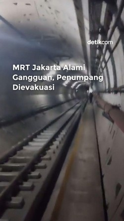 Video: MRT Jakarta Alami Gangguan, Penumpang Dievakuasi