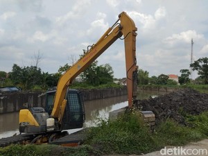 Cegah Banjir di Mojokerto, 26 Km Sungai di 35 Desa Dinormalisasi