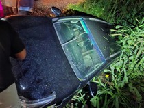 Kronologi Fortuner Ketua DPRD Luwu Timur Masuk Selokan gegara Hilang Kendali