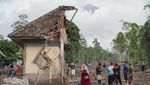 Pemukiman Warga Hancur Terdampak Erupsi Semeru