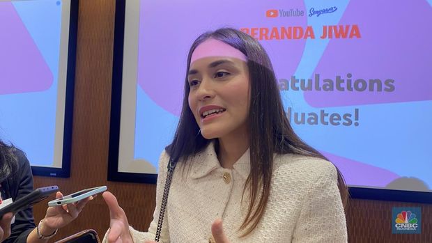 Psikolog dan Ketua Bidang E (Humas, Media, dan Edukasi Masyarakat), Samanta Elsener di Jakarta, Kamis (20/11/2025). (CNBC Indonesia/Novina Putri Bestari)