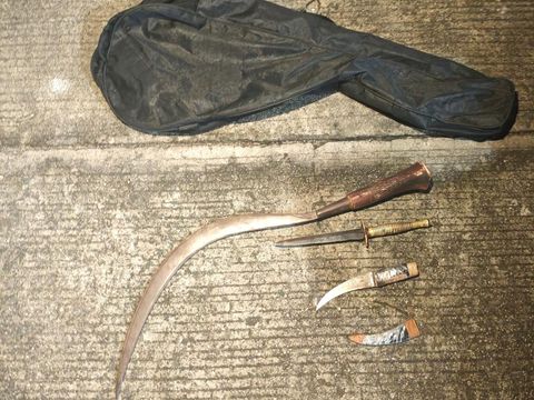 Seorang pria dibacok 3 orang di kawasan Koja, Jakarta Utara. Polisi menangkap ketiga pelaku yang merupakan pengamen ondel-ondel (dok Ist) Seorang pria dibacok 3 orang di kawasan Koja, Jakarta Utara. Polisi menangkap ketiga pelaku yang merupakan pengamen ondel-ondel (dok Ist)