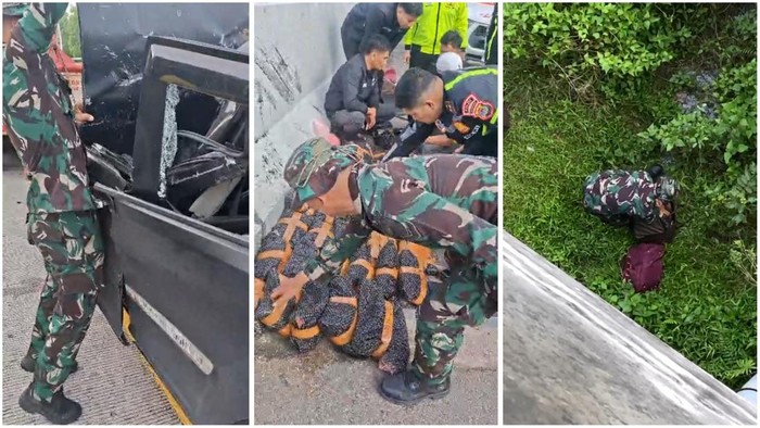 Tangkap layar video puluhan ribu ekstasi ditemukan di mobil kecelakaan di Tol Lampung