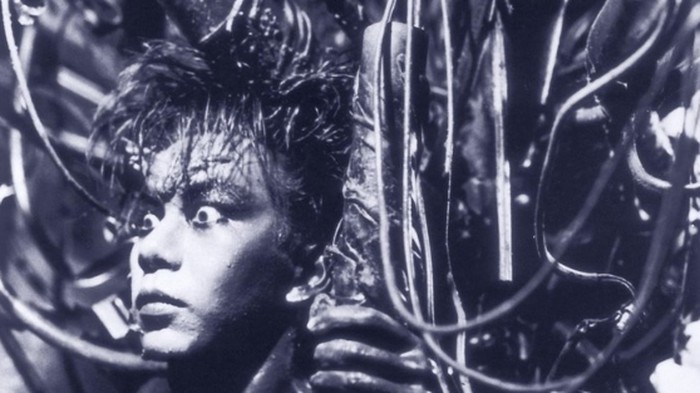 Cuplikan adegan film horor Tetsuo: Iron Man.