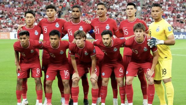 Timnas Singapura. (REUTERS/Jeremy Lee