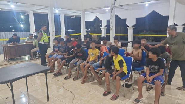 21 Remaja Balap Liar Di jalan Raya Tuban Diamankan Polisi