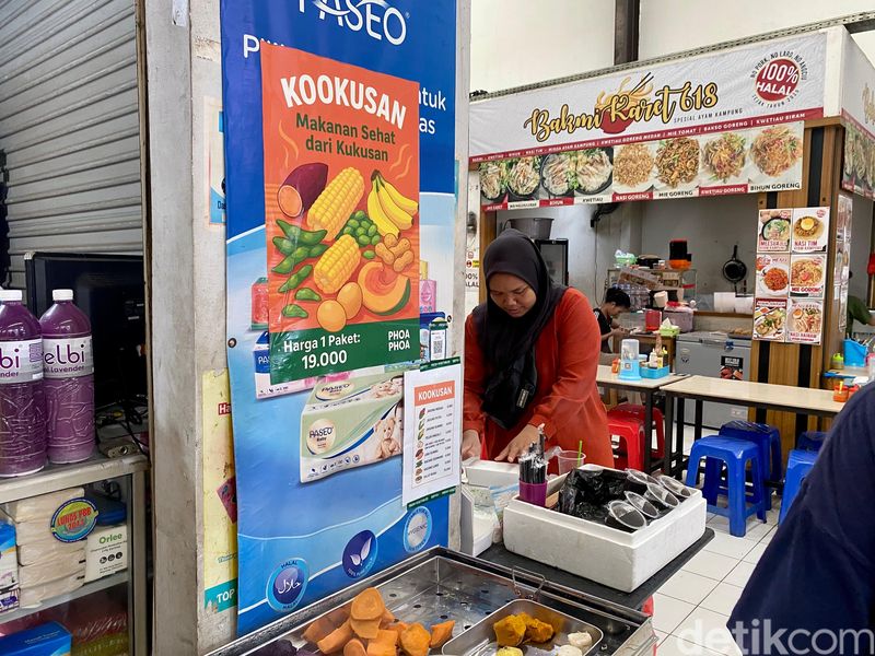 Sarapan Kukusan dan menunya yang tengah viral di media sosial.