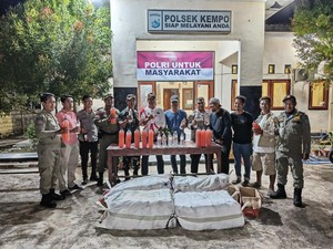 200 Botol Tuak Lombok Gagal Diselundupkan ke Dompu