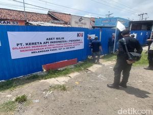 10 Kios Dibongkar, KAI Amankan Lahan Tidur di Jatiwangi Majalengka