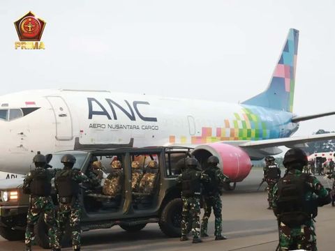 Prajurit Dikerahkan Dalam Latihan Terintegrasi TNI 2025 di Morowali, Perkuat Pengamanan SDA Nasional. (Instagram/puspentni)
