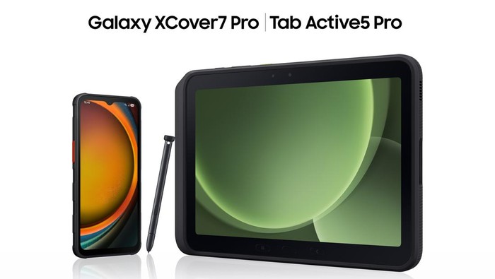 Samsung Galaxy XCover7 Pro dan Galaxy Tab Active5 Pro