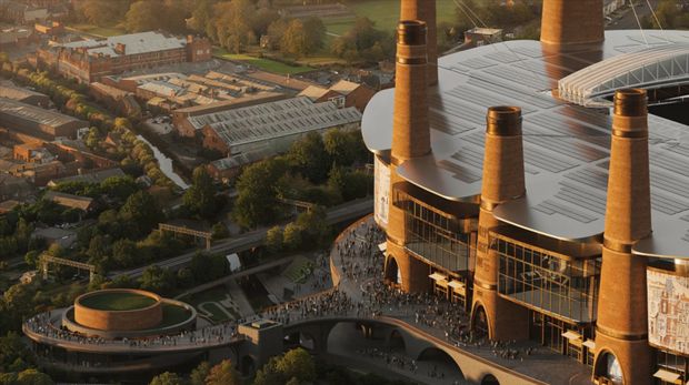 Stadion baru milik Birmingham City yang sangat unik karena dikelilingi oleh cerobong asap.