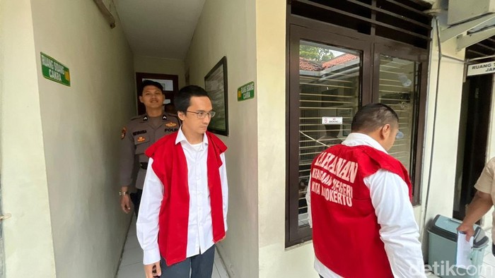 Terdakwa korupsi Kapal Majapahit Dimas di PN Mojokerto.