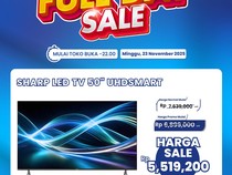 Beli TV 50 Inch di Transmart Full Day Sale Bisa Dapat Diskon Rp 2 Jutaan