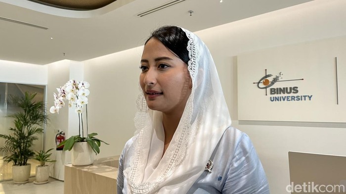 Wamendag Dyah Roro Esti saat ditemui di Apple Academy di Kuta, Badung, Jumat (21/11/2025).