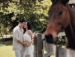 8 Potret Alyssa Daguise-Al Ghazali Umumkan Kehamilan, Pamer Bare Baby Bump