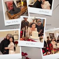 Para sahabat, salah satunya desainer Didiet Maulana terlihat hadir. Foto-foto perayaan tersebut dibagikan Ariel ke Instagram Story miliknya. Foto: Instagram/@arieltatum