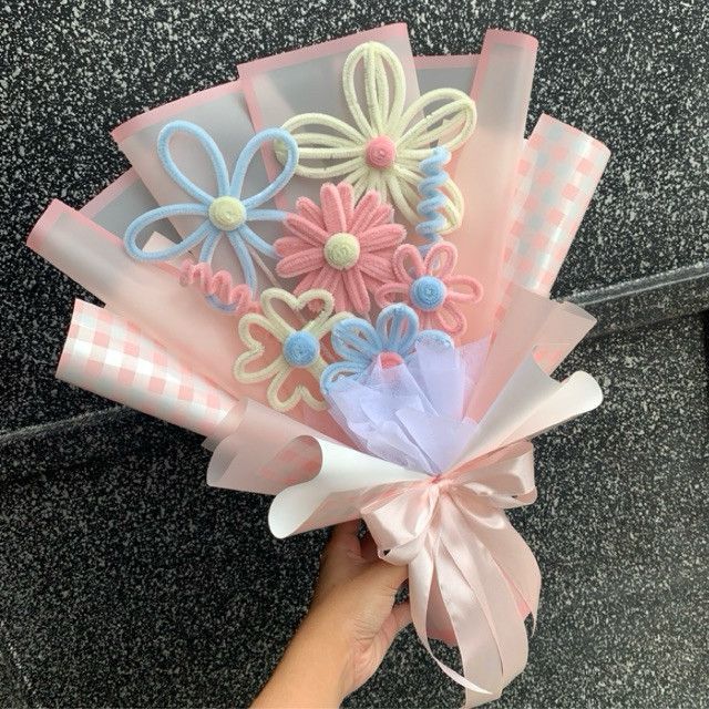 Buket hari guru, buket bunga palsu (Dok. Pinterest Diy Flowers)