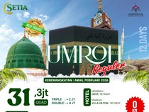 Paket Umroh 12 Hari Hotel Bintang 5 Pelataran - Awal Februari 2026