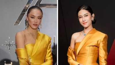 Foto: Adu Anggun Dian Sastrowardoyo dan Kelly Tandiono Pakai Kebaya Kembar