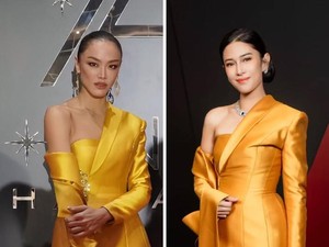 Foto: Adu Anggun Dian Sastrowardoyo dan Kelly Tandiono Pakai Kebaya Kembar