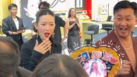 Lagi-lagi lightstick buatannya membuat Irene di-notice idolanya. Kali ini karya buatan tangannya itu membuat aktris Korea, Mun Ka Young kaget. Foto: Instagram @ireneswnd