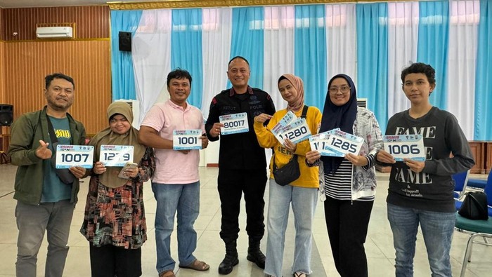 Difabel Ikut Berlari, Beri Pesan Menyentuh di Brimob Run 2025 Polda Riau