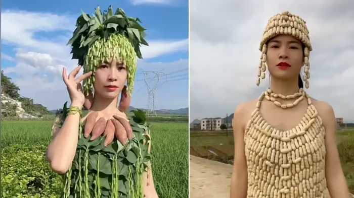 Konten kreator asal Hengzhou, China ini menjadi perhatian setelah karyanya yang memanfaatkan limbah pertanian.