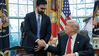 Dilansir CNN International, Sabtu (22/11/2025), pertemuan Trump dan Mamdani digelar Jumat (21/11) waktu setempat. Pertemuan digelar secara tertutup. Setelah itu, keduanya muncul memberikan keterangan di Ruang Oval. Foto: REUTERS/Jonathan Ernst