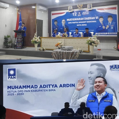 Muhammad Aditya Ardin, Ketua DPD PAN Kabupaten Bima (bawah) dan Feri Sofiyan, Ketua DPD PAN Kota Bima (atas) yang resmi ditunjuk Ketum DPP PAN, Zulkifli Hasan (Zulhas), pada Sabtu, (22/11/2025).