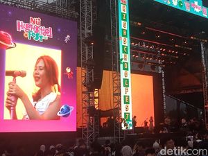 Amin Paling Serius! Momen Magis Sal Priadi dan Nadin Amizah di Highschool Fest